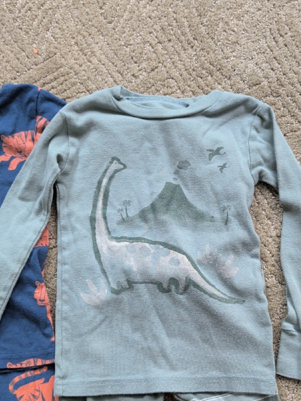 Carter's Kids Pajama Joggers Set - Blue, Peach & Light Teal - Picture 5 of 5